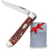 Нож перочинный ZIPPO CHESTNUT BONE STANDARD JIGGED TRAPPER + ЗАЖИГАЛКА 50562_207